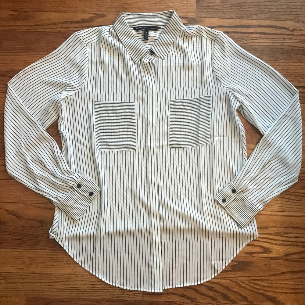 White House Black Market Striped Top